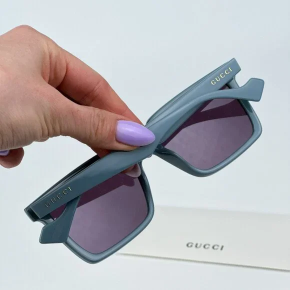 Gucci GG1540S 003 BRAND NEW Sunglasses Blue Violet Logo  display picture 1